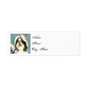 Elegant Shih Tzu Label