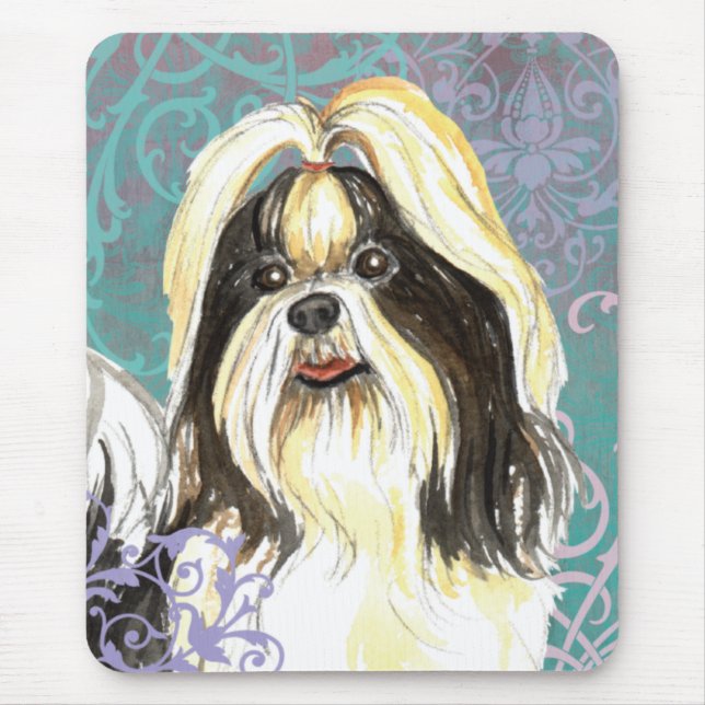 Elegant Shih Tzu Mouse Pad (Front)