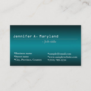 Elegant, shining blue cool business cards