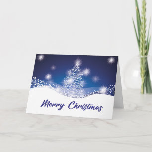 Elegant Shinny Christmas tree  Card