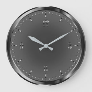 Elegant Shiny Black Acrylic Wall Clock