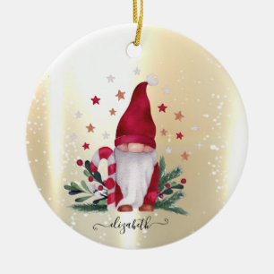 Elegant Shiny,Faux Gold,Wreath Joy Ceramic Tree Decoration