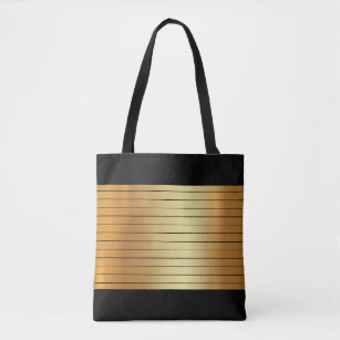 Elegant Shiny Gold Light Shadow Golden Modern Tote Bag