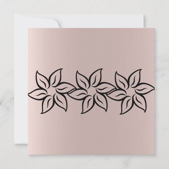 Elegant Shiny Purple Modern Flowery Get Well Card (Front)