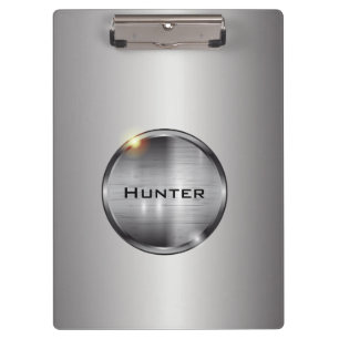 Elegant Shiny Steel Clipboard