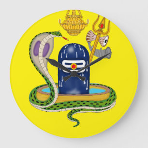 Elegant Shivlingam Clock – Divine Timepiece for Sp