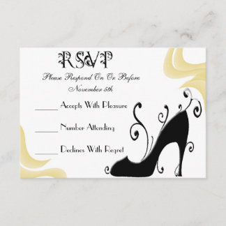 Elegant Shoe Response Card
