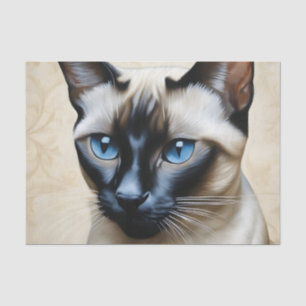 Elegant Siamese Cat Tissue Paper