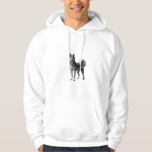 Elegant Siberian Husky Hoodie-Dual Image Hoodie
