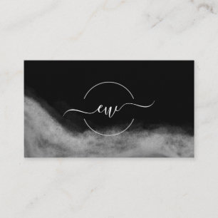 Elegant Signature Script Calligraphy Logo Black Business Card
