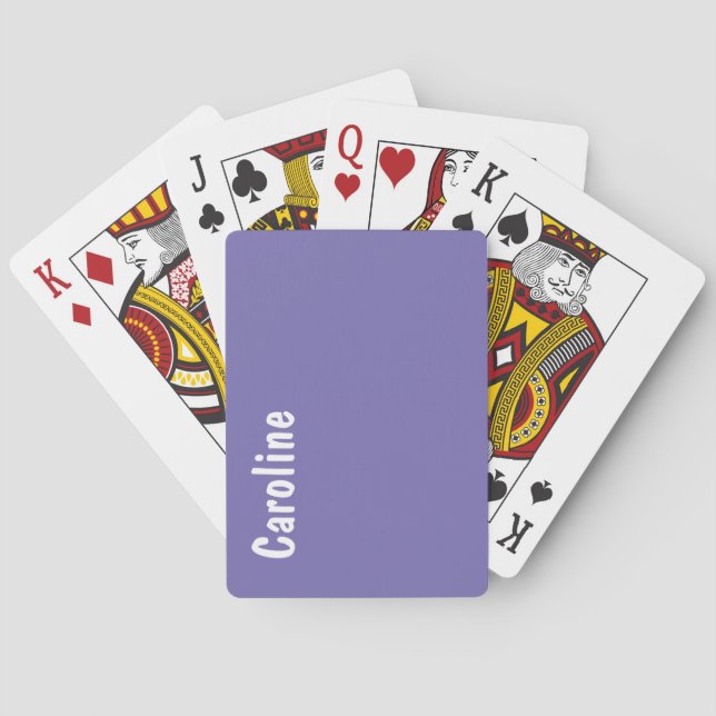 Elegant Signature Script Monogram Playing Cards (Back)
