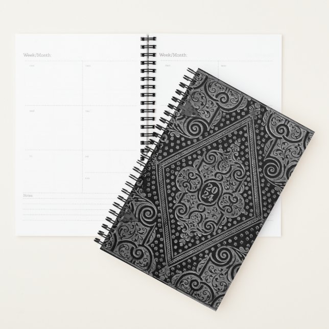 Elegant sillver-grey Planner (customisable) (Display)