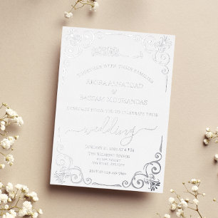 Elegant Silver and White Muslim Wedding