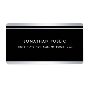 Elegant Silver Black Template Glamour Trendy Moder