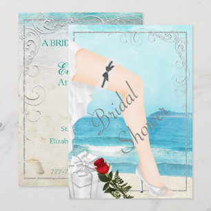 Elegant Silver Bridal Shower Invitation