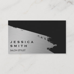 Elegant Silver Brushed II Business Card