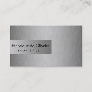 Elegant Silver Business Card
