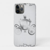 Elegant Silver Carriage Storybook White Princess