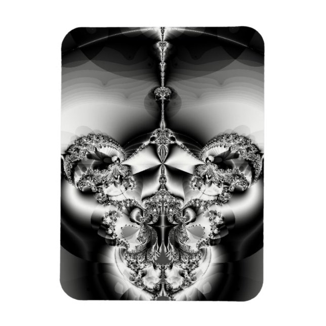 Elegant Silver Chandelier Magnet (Vertical)