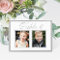 Elegant Silver Childhood Photo Table Number Card