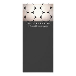 Elegant Silver Circles Stylish Black Event Menu
