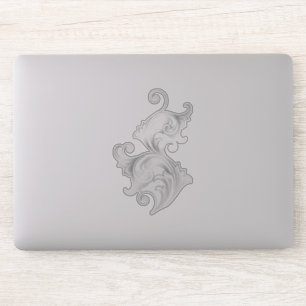 Elegant Silver Floral Swirls