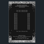Elegant Silver Glitter  both sides Flyer<br><div class="desc">An elegant and refined design with a digital image made of silver-lilac glass. Note: The production process does not use a real film,  only the colour is printed thoroughly. Add your data,  logo,  company details and pictures in minutes.</div>