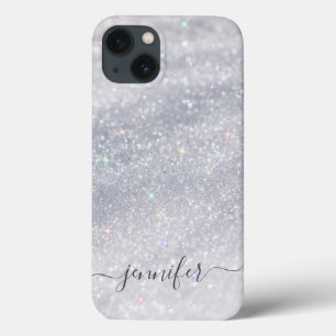 Elegant Silver Glitter  iPhone 13 Case