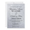 Elegant Silver Glitter Wedding Invitation
