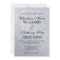 Elegant Silver Glitter Wedding Invitation