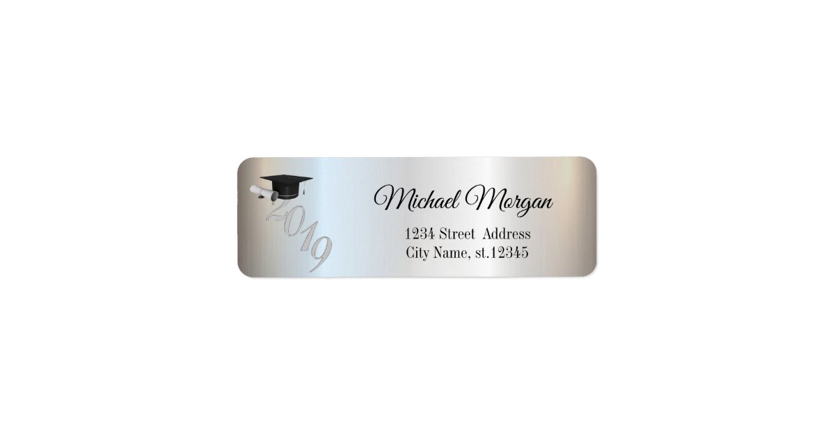 Elegant Silver Graduation Cap | Zazzle