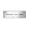 Elegant Silver Graduation Name Card Insert