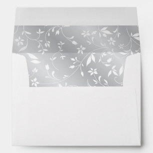 Elegant Silver Lined Wedding Envelope