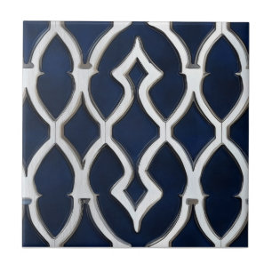 Elegant Silver Pattern Tile