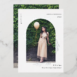 Elegant Silver Photo Graduation