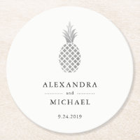 Elegant Silver Pineapple Wedding