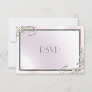 Elegant Silver RSVP Card