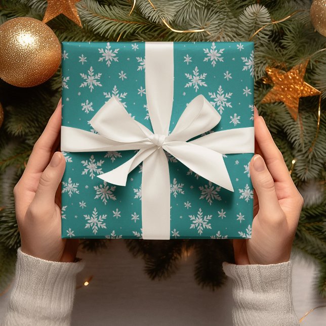 Elegant Silver Snowflake | Winter Holiday  Wrapping Paper (Creator Uploaded)