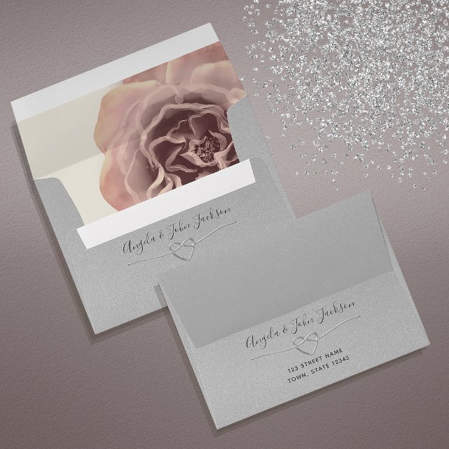 Elegant Silver Wedding Envelope (Creator Uploaded)