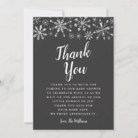 Elegant Silver Winter Wonderland Baby Shower