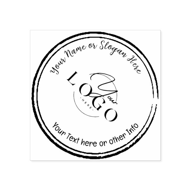 ELEGANT & SIMLPY | Custom Business Logo Rubber Stamp (Imprint)