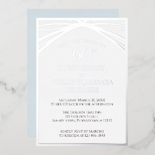 Elegant Simple 60th Wedding Anniversary Party