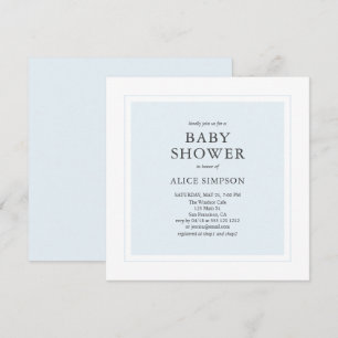 Elegant Simple Baby Shower Invitation