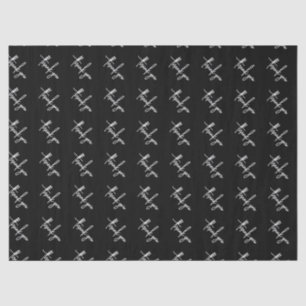 Elegant Simple Black Thank You Small Business Tissue Paper