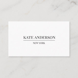 Elegant Simple Black-White Luxury Boutique Business Card