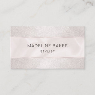 Elegant Simple Blush Pink Professional Minimalist Business Card