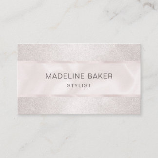 Elegant Simple Blush Pink Professional Minimalist Business Card