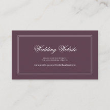 Elegant Simple Classic Cassis Wedding Website