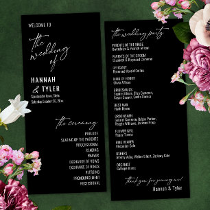 Elegant Simple Contemporary Typography Black Programme