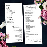 Elegant, Simple, Contemporary Typography Programme<br><div class="desc">This suite's distinction is due to the contemporary handwriting font used for accent phrases. In this piece, this simple typeface was used to create graphics for a number of phrases: "the wedding of", "&", "the ceremony", "the wedding party" and "thank you for joining us!". Use the template fields to add...</div>
